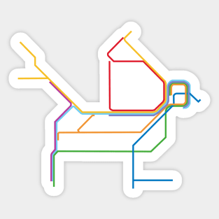 Sydney Train Map Sticker